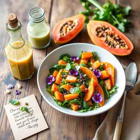 Zesty Papaya Salad & Cucumber Salad Dressing Recipe
